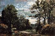 John Constable A Lane near Flatford oil